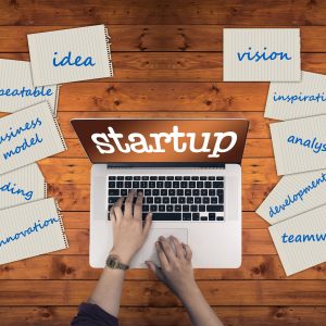 photo with the word startup